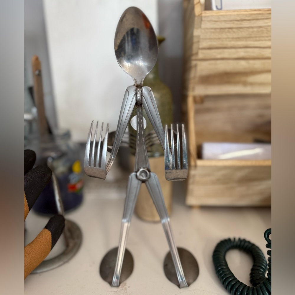 Handmade Silver Spoon man - Picture 2 of 2